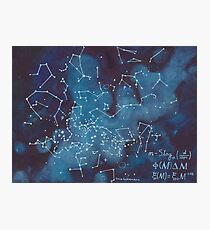 Astronomer's Constellation Star Map Photographic Print