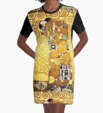 Gustav Klimt The Embrace Graphic T-Shirt Dress