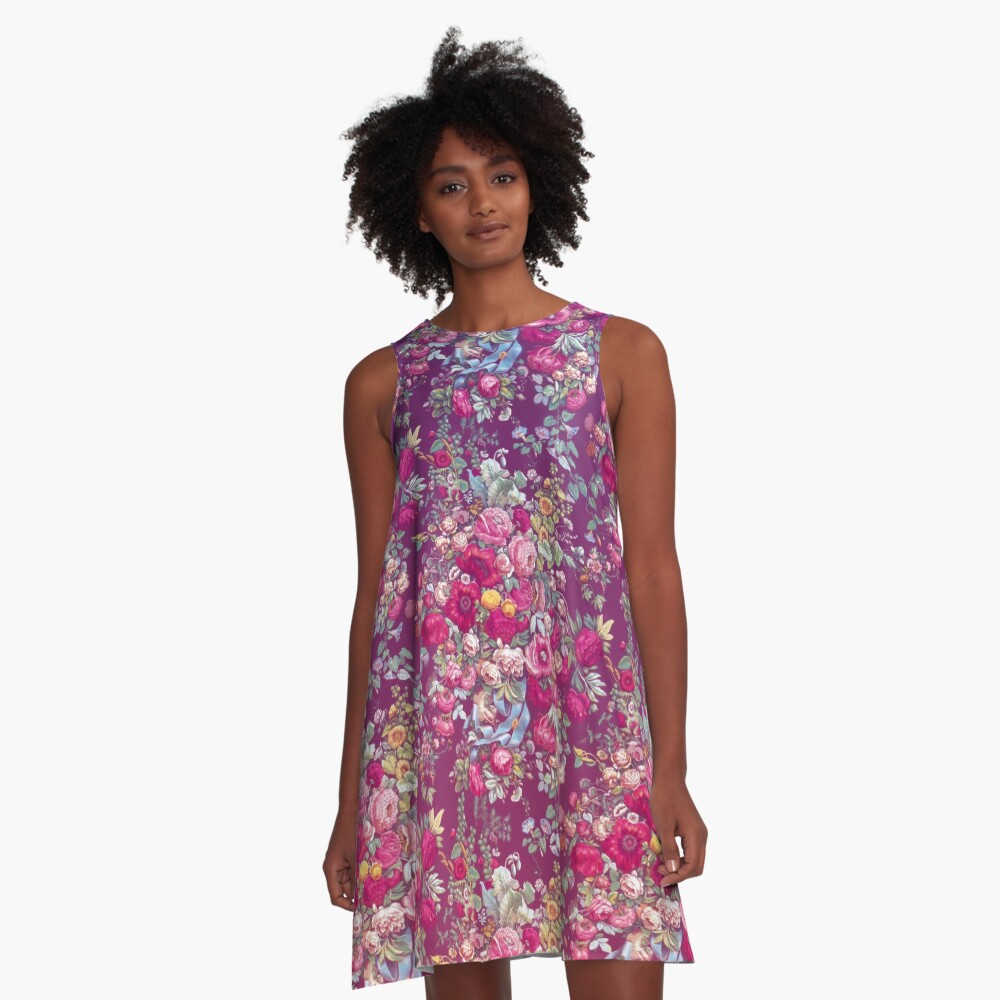 Bouquety A-Line Dress