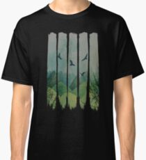 Eagles, Mountains, Grunge Landscape Classic T-Shirt