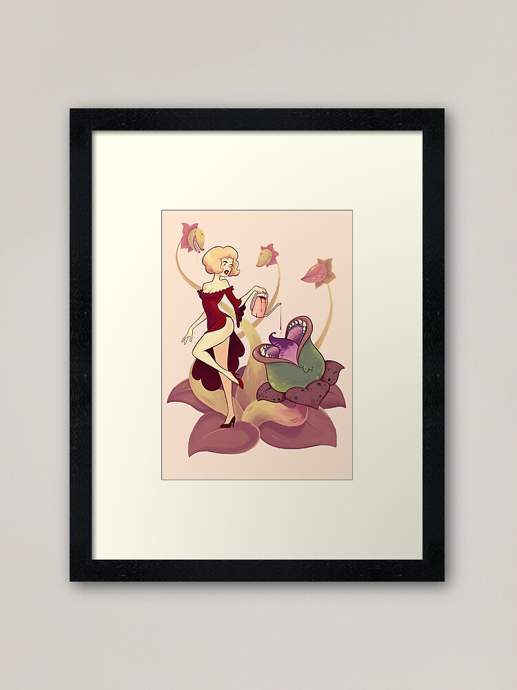 Alternate view of Audrey Pin-Up Framed Art Print