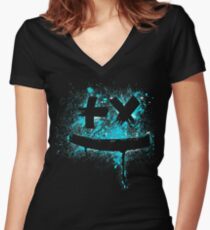 art garrix Women's Fitted V-Neck T-Shirt