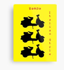 Vespa Italian Style Metal Print