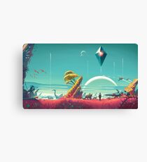 No Mans Sky -- Ship and Sky Canvas Print