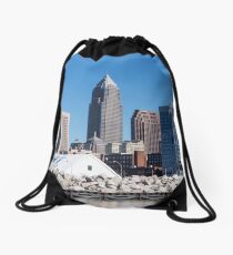Cleveland Ohio Downtown Drawstring Bag