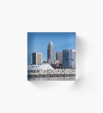 Cleveland Ohio Downtown Acrylic Block