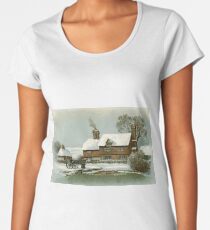 Winter Scene Women's Premium T-Shirt