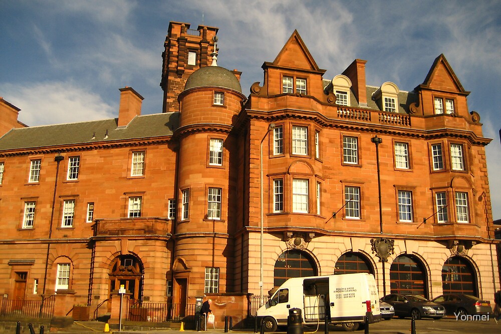 "Edinburgh's Central Fire Station, 1900 1988" by Yonmei Redbubble