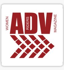 Women ADV Riders 2017 Red Logo Square Sticker