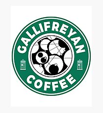 Gallifreyan Coffee Photographic Print