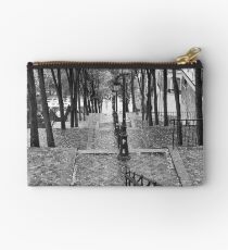 Escalier - Montmartre - Paris Black and White Studio Pouch
