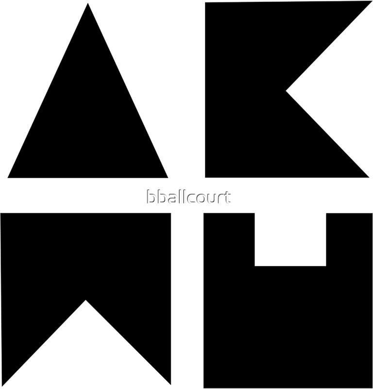 Akmu Logo Black Stickers By Bballcourt Redbubble