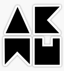 AKMU - logo black Sticker
