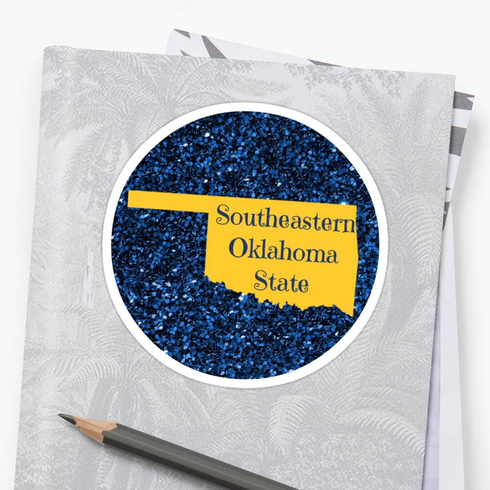 Southeastern Oklahoma State University Sticker By Baileyvannatta