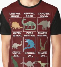 Dinosaurier-Ausrichtung Grafik T-Shirt