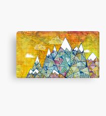 Maps and Mountains Canvas Print