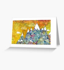 Maps and Mountains Greeting Card