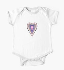 Pattern - Purple Heart One Piece - Short Sleeve