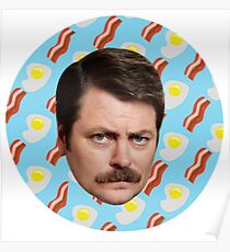 Ron N Bacon N Eggs Poster