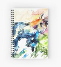 Baby goat playing Spiral Notebook