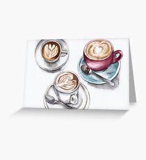 Alles was Du brauchst ist Kaffee. Grußkarte