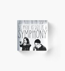 Root and Shaw - Symphony - Person of interest Acrylic Block