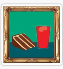Peanut Butter Chocolate Cake with Kool-Aid {framed} Sticker