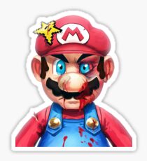 Mario smashed Sticker