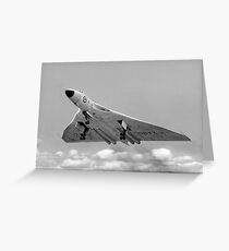Avro Vulcan B.1 XA901 overshooting Greeting Card