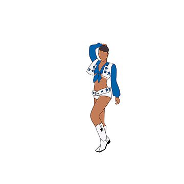 Dallas Cowboys Cheerleader Sticker for Sale by carolineomara