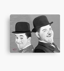 Laurel and Hardy Metal Print