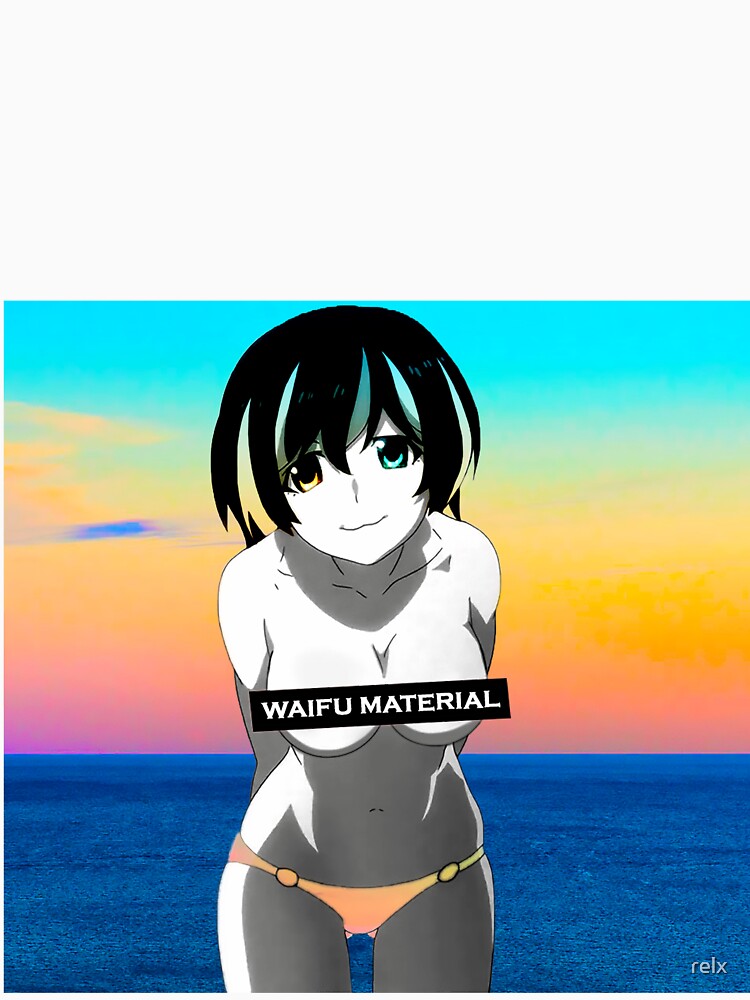 Waifu Material Anime Girl Shirt Hanekawa Tsubasa Monogatari Classic T Shirt By Ojouka 4485