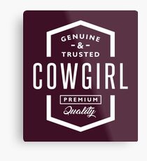 Cowgirl Metal Print