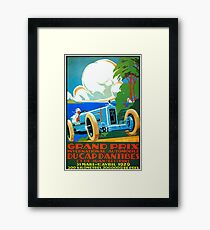Classic cars motor racing Grand Prix French Riviera 1929 Framed Print