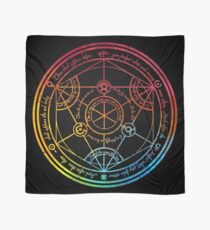 Human Transmutation Circle - Colorful Watercolor Scarf