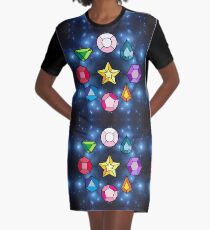Crystal Gems Graphic T-Shirt Dress
