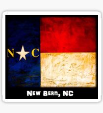 NC Flag (New Bern, NC) Sticker