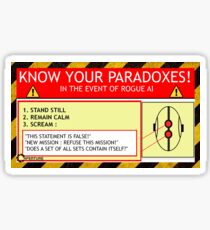 KNOW YOUR PARADOXES Sticker