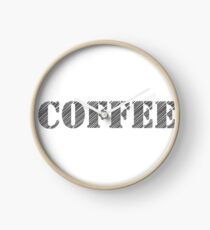 COFFEE TEXT Clock