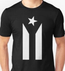 Puerto Rico Black & White Protest Flag Unisex T-Shirt