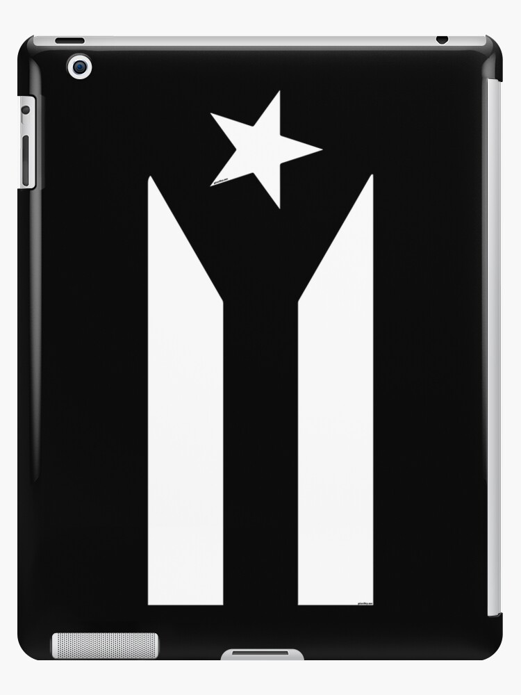 Puerto Rico Black White Protest Flag Ipad Case Skin By
