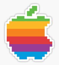 Apple Logo Retro Sticker