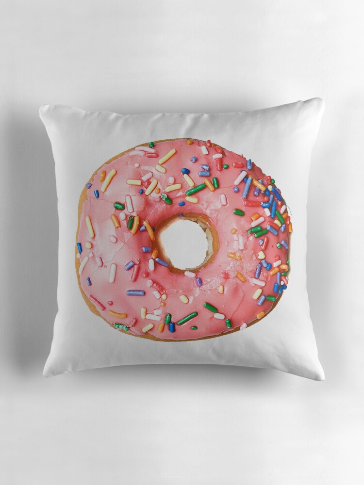 donut throw pillow