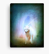 Jon and ghost Canvas Print