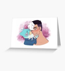 Alternate Universe Romance - Voltron (shlav) Greeting Card