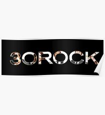 30 Rock Logo + Cast Poster