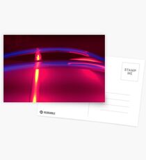 Neon Red Blue Yellow Postcards