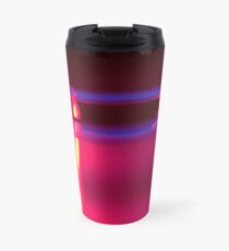 Neon Red Blue Yellow Travel Mug