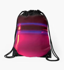 Neon Red Blue Yellow Drawstring Bag