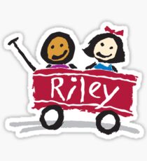 riley wagon Sticker